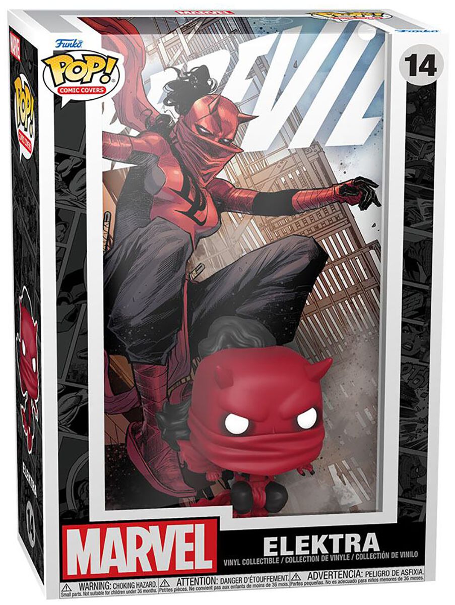 Daredevil - Marvel Sammelfiguren - Elektra (POP! Comic Covers) Vinyl Figur 14   - Lizenzierter Fanartikel