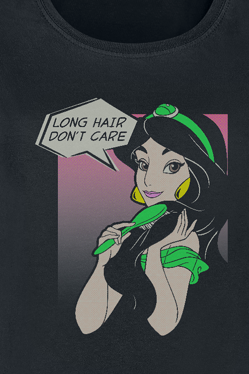 Aladdin Long Hair T-Shirt schwarz - 13.05% Rabatt