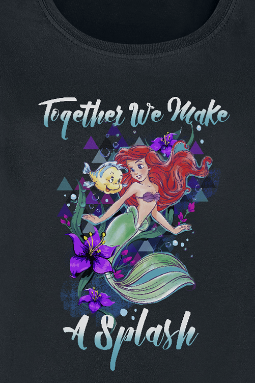 Arielle, die Meerjungfrau Splash! T-Shirt schwarz