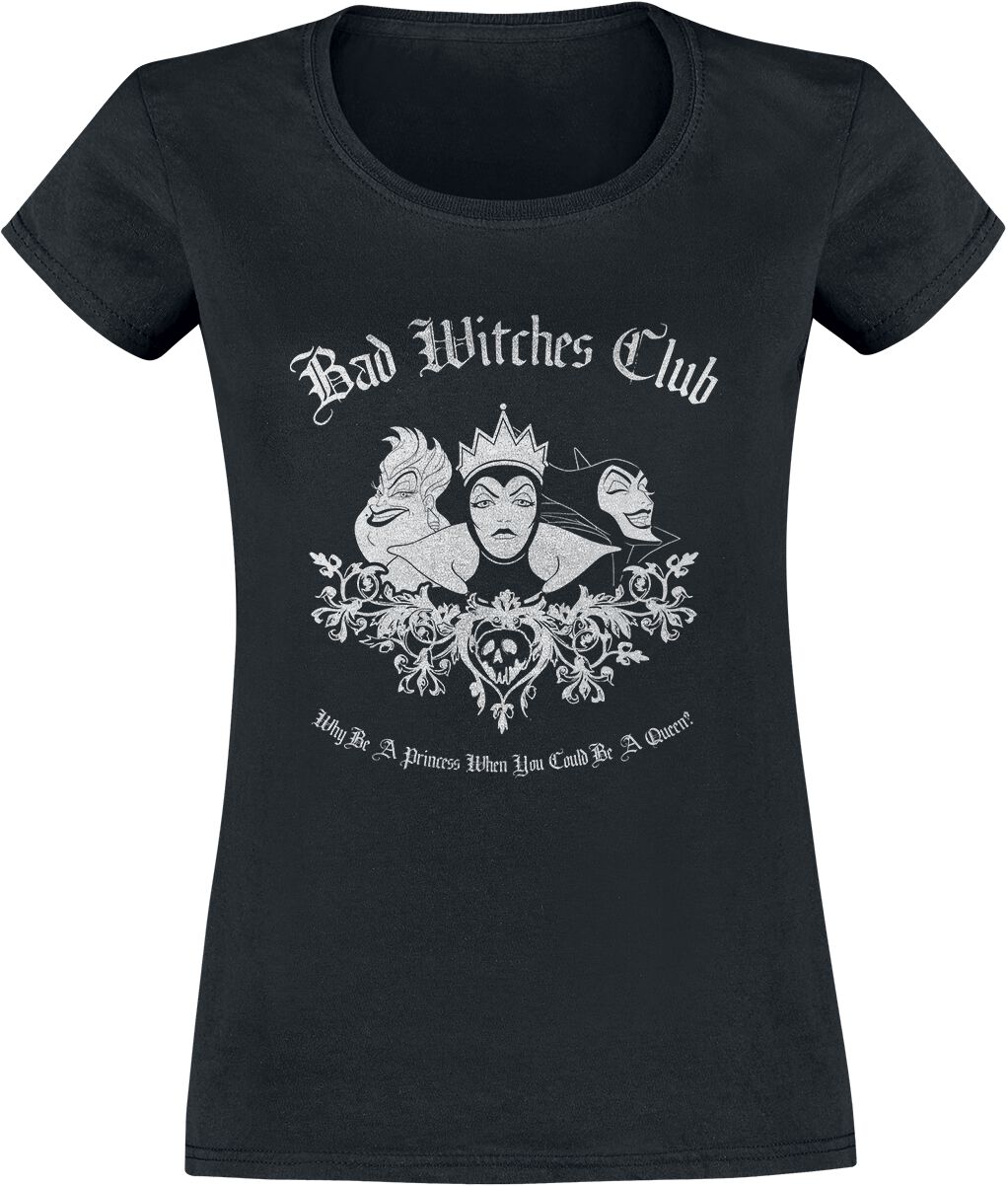 Levně Disney Villains Bad Witches Club Dámské tričko černá