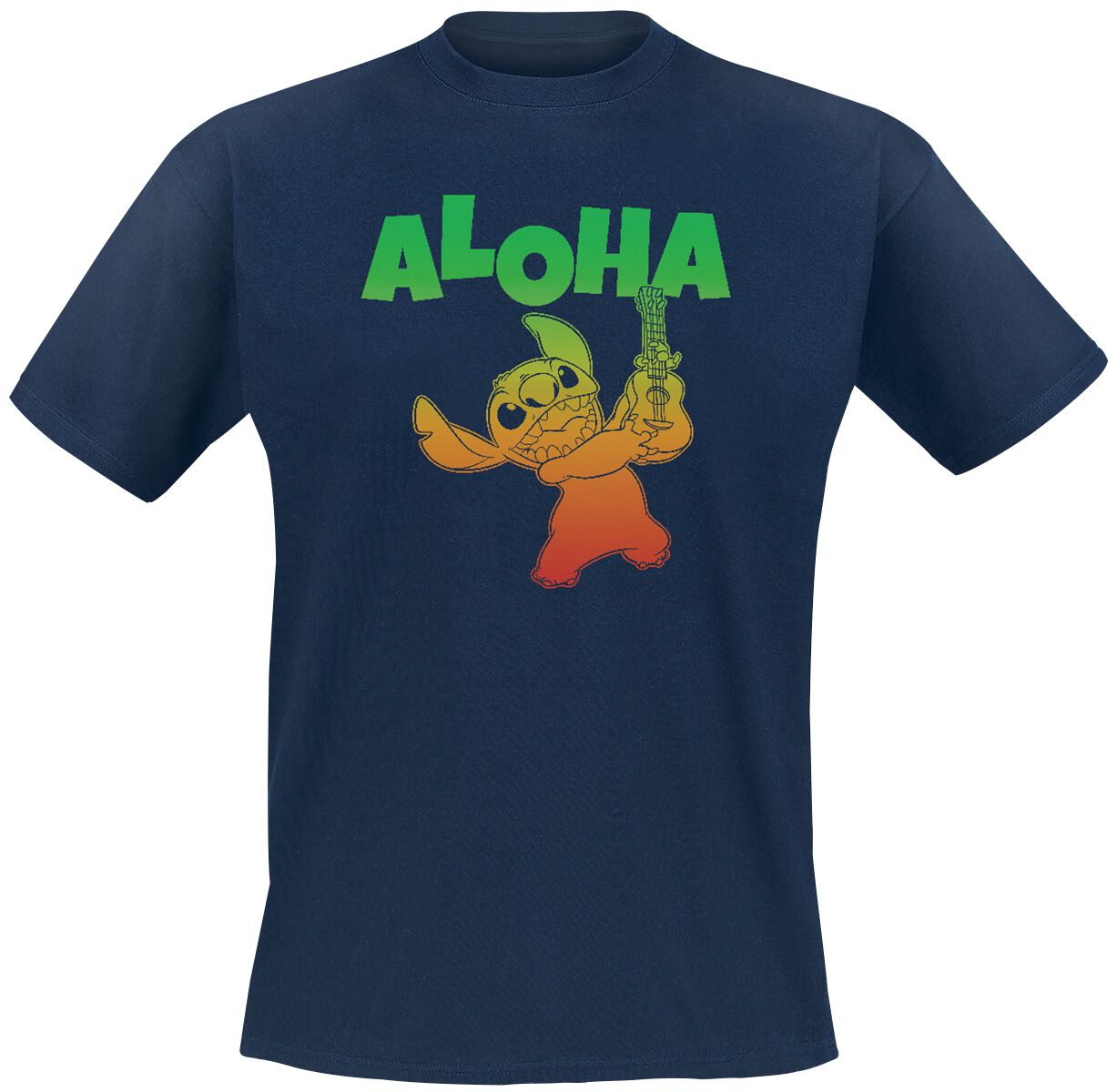 Lilo & Stitch Stitch Aloha T-Shirt navy