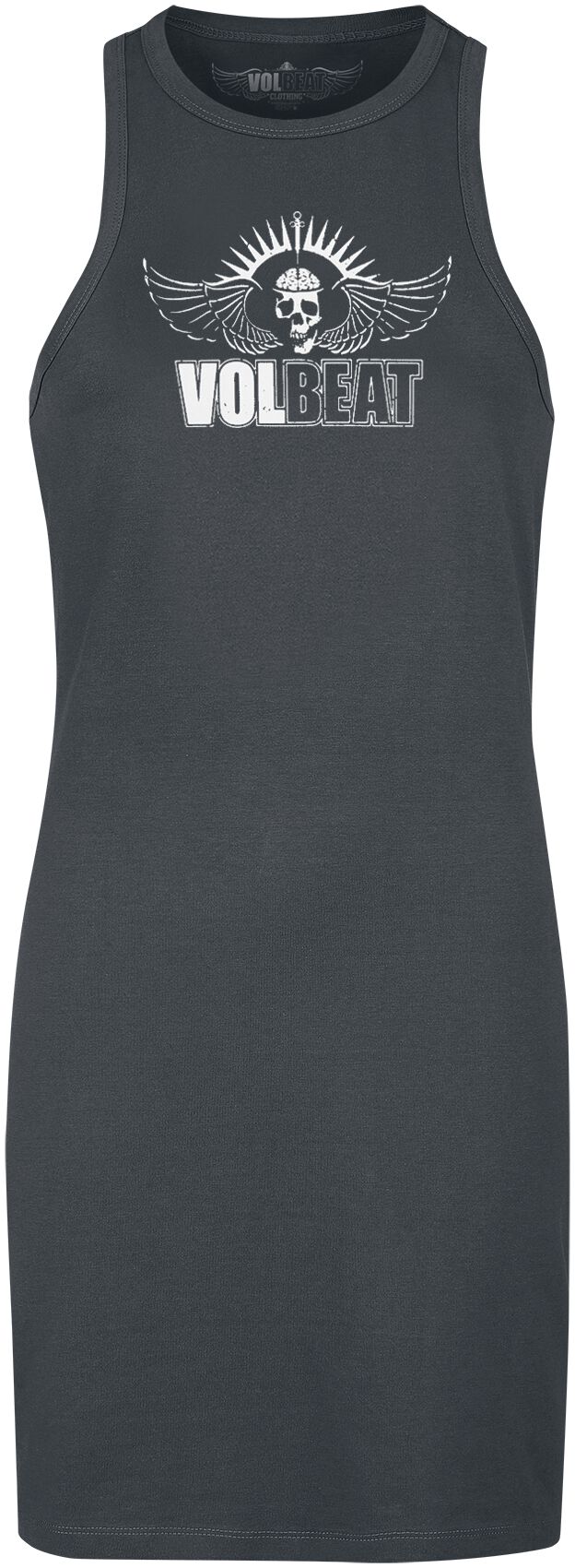 Volbeat Amplified Collection – Skull Wings Kurzes Kleid charcoal Volbeat Amplified Collection – Skull Wings Kurzes Kleid charcoal