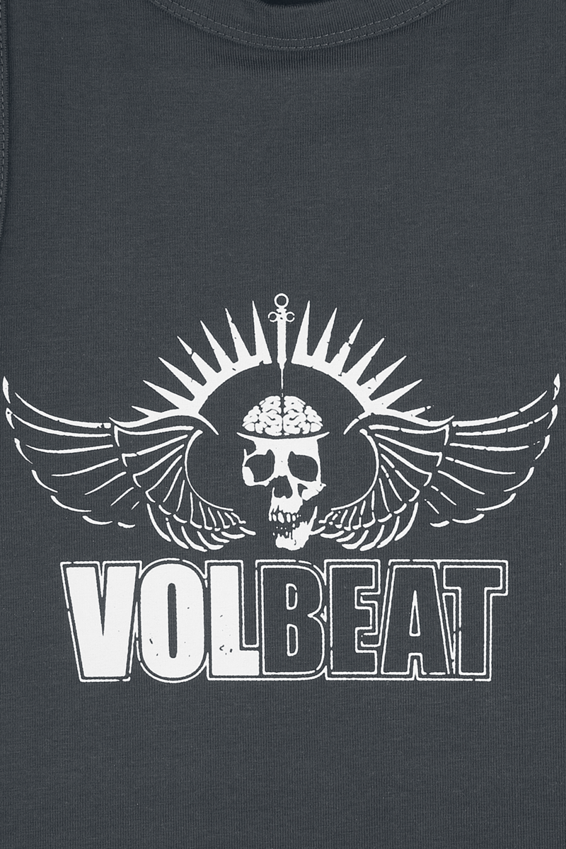 Volbeat Amplified Collection - Skull Wings Kurzes Kleid charcoal
