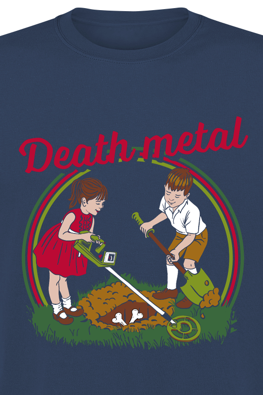 Funshirt Sprüche - Death Metal T-Shirt navy
