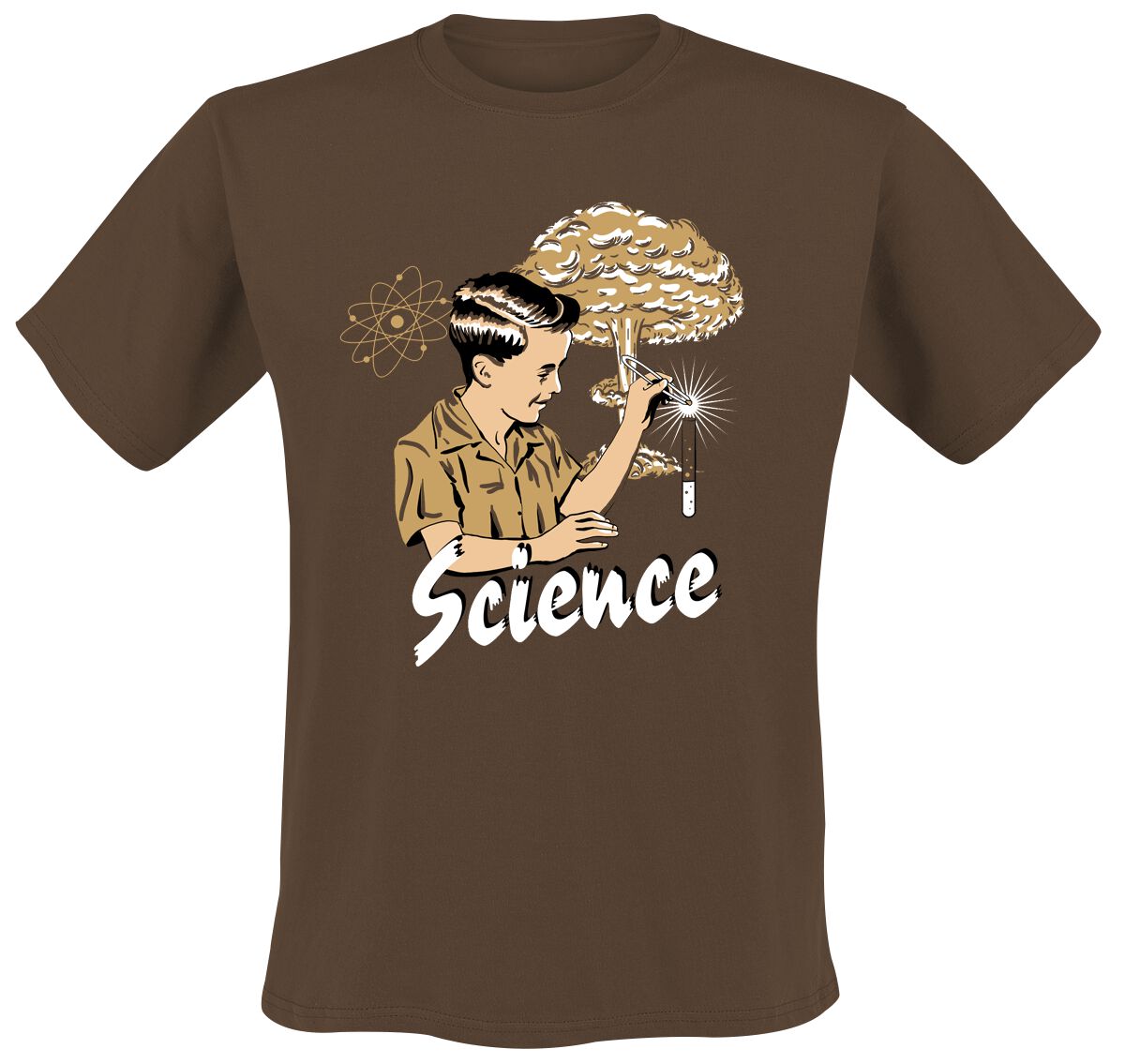 Fun Shirt Slogans - Science Boy T-Shirt brown