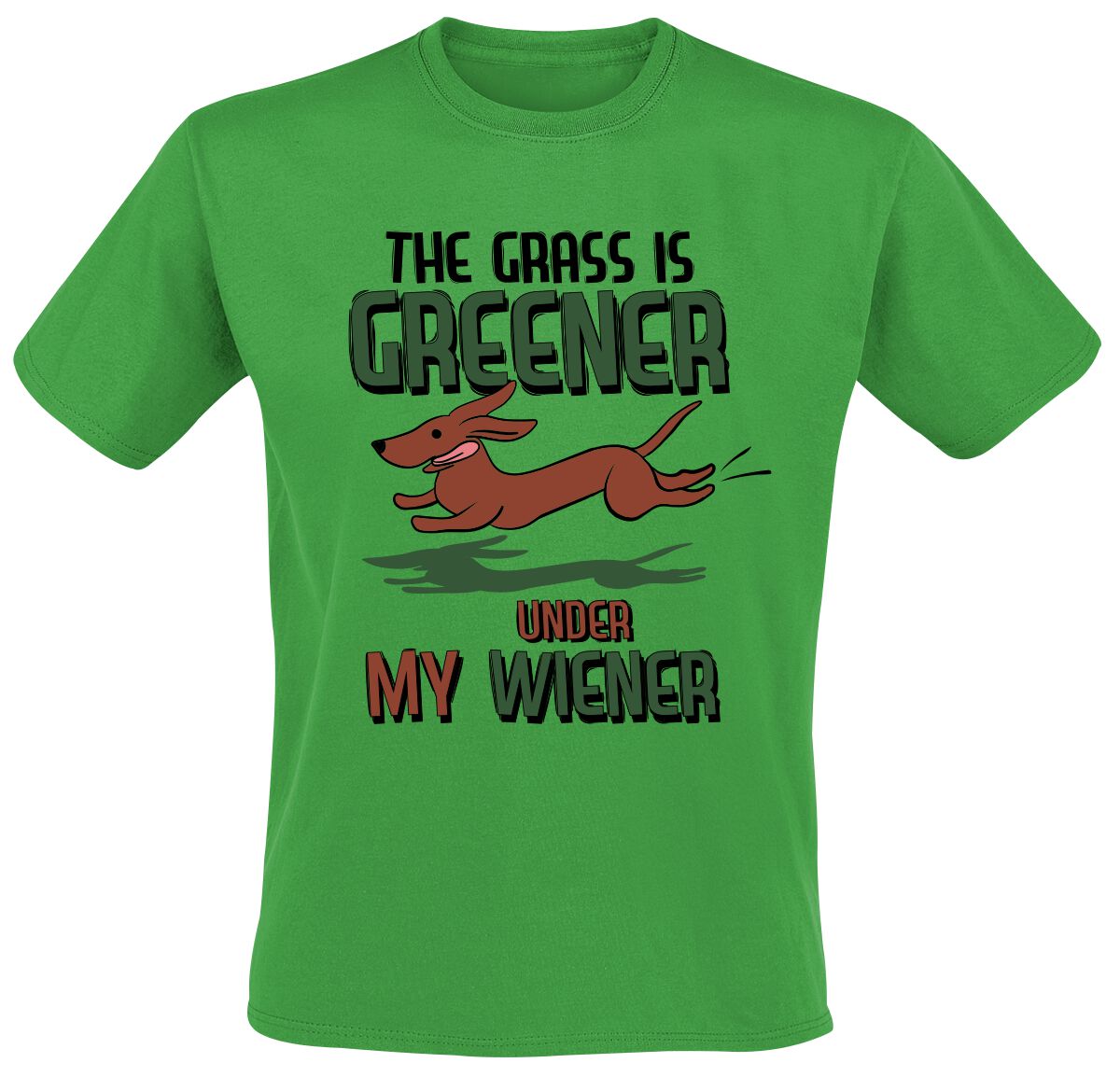 Tierisch The Grass Is Greener Under My Wiener T-Shirt green