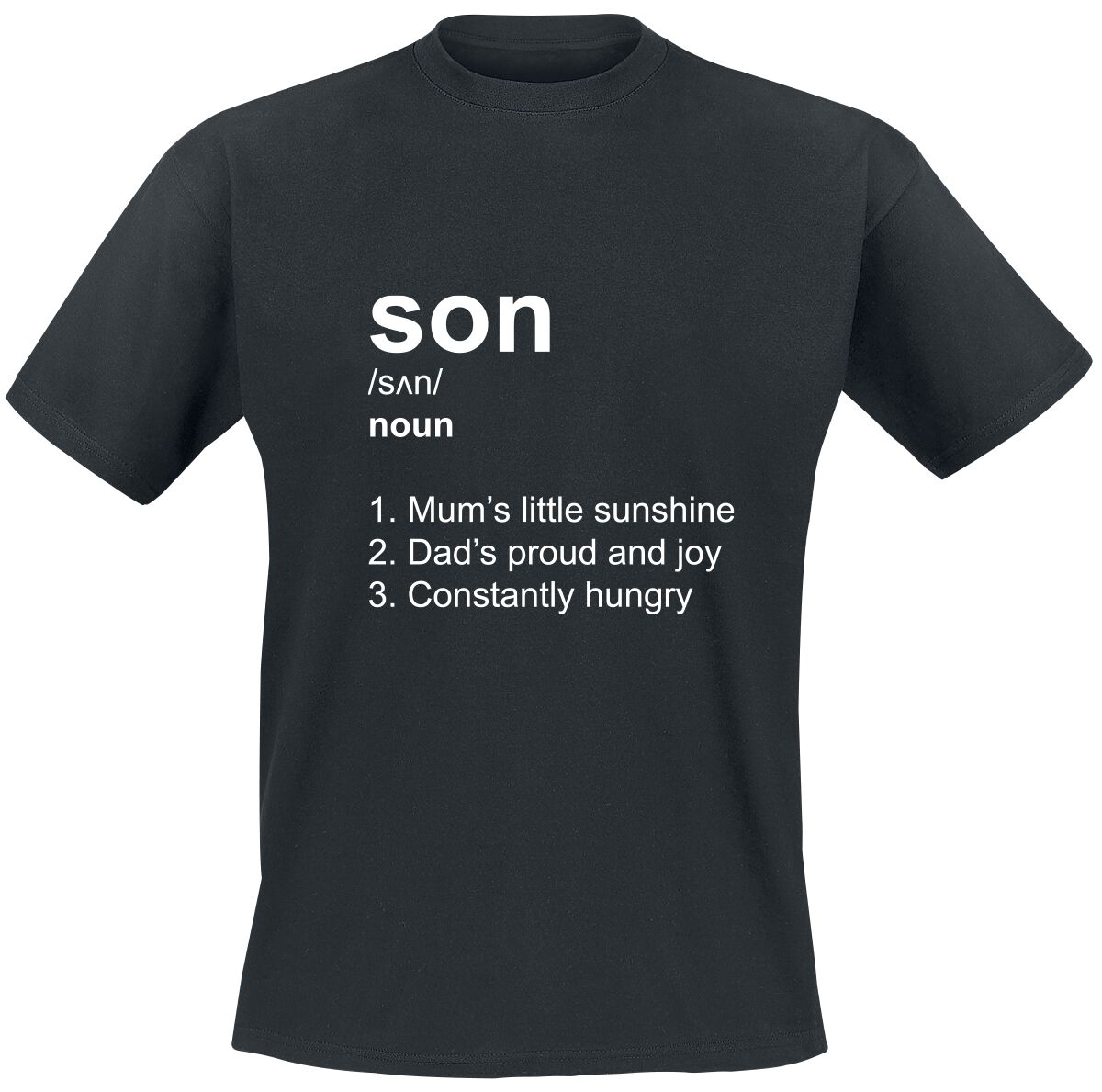 Family & Friends Definition Son T-Shirt black