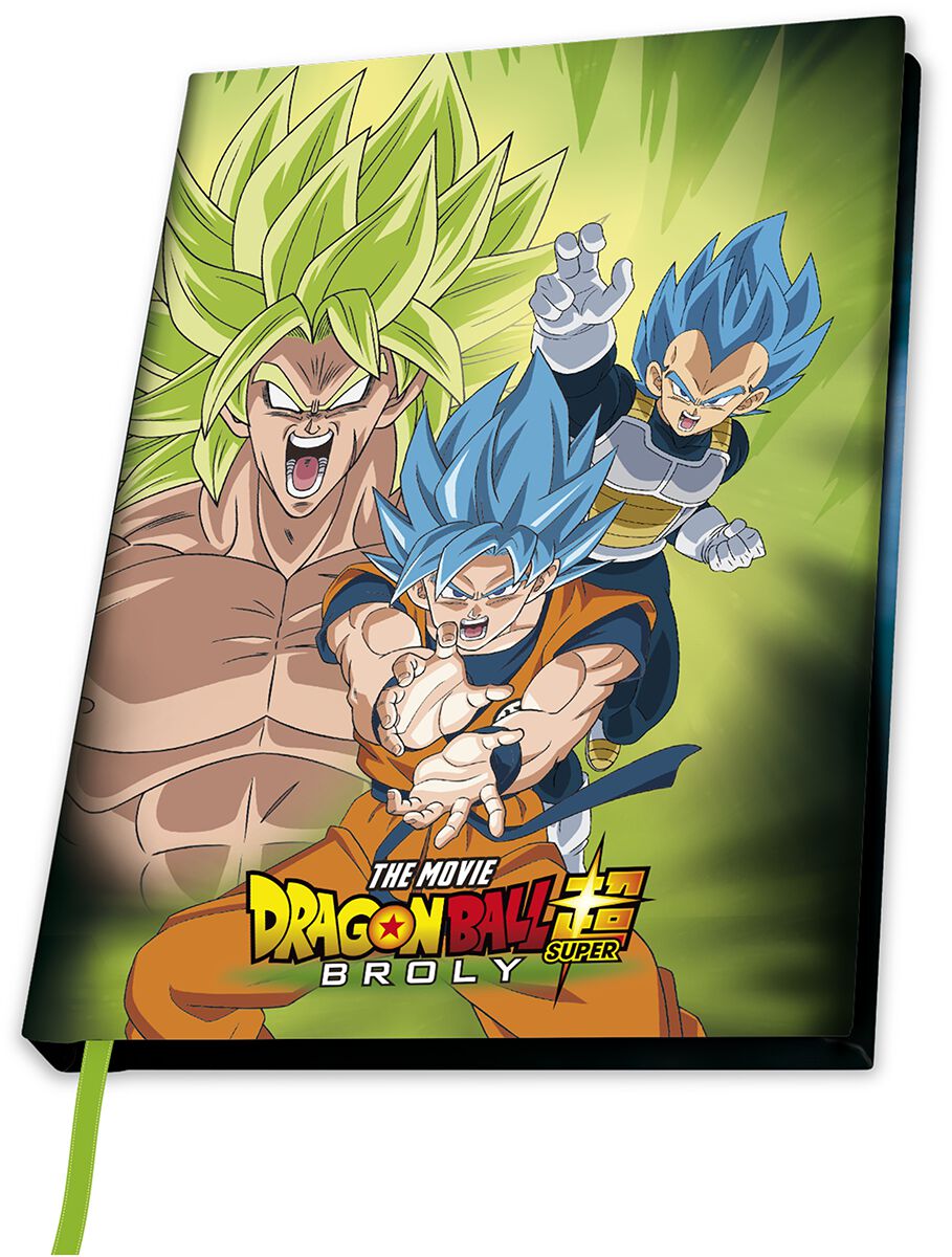 Dragon Ball Broly vs. Goku & Vegata Notebook multicolour