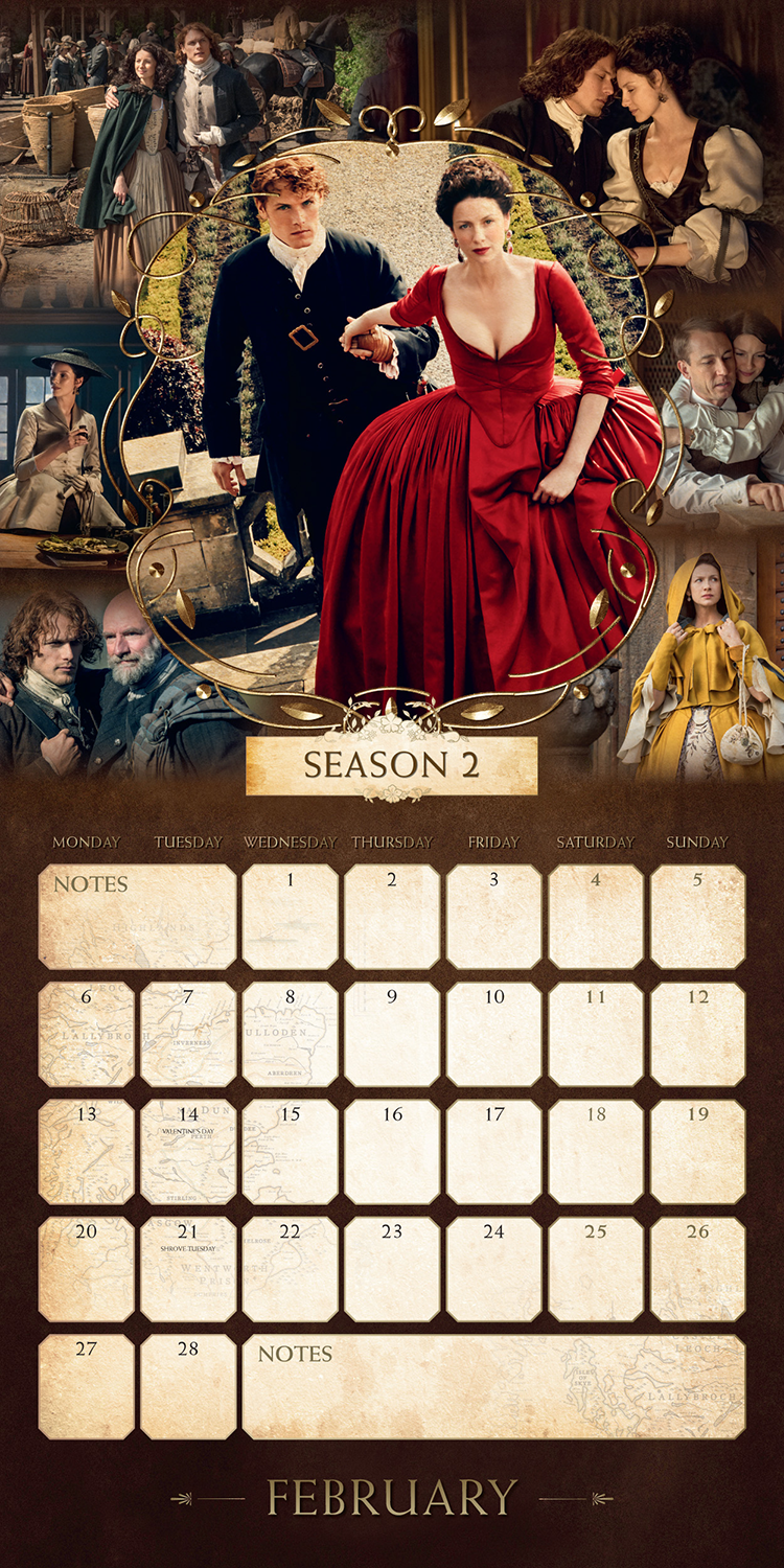 Outlander Wandkalender 2023 Wandkalender multicolor