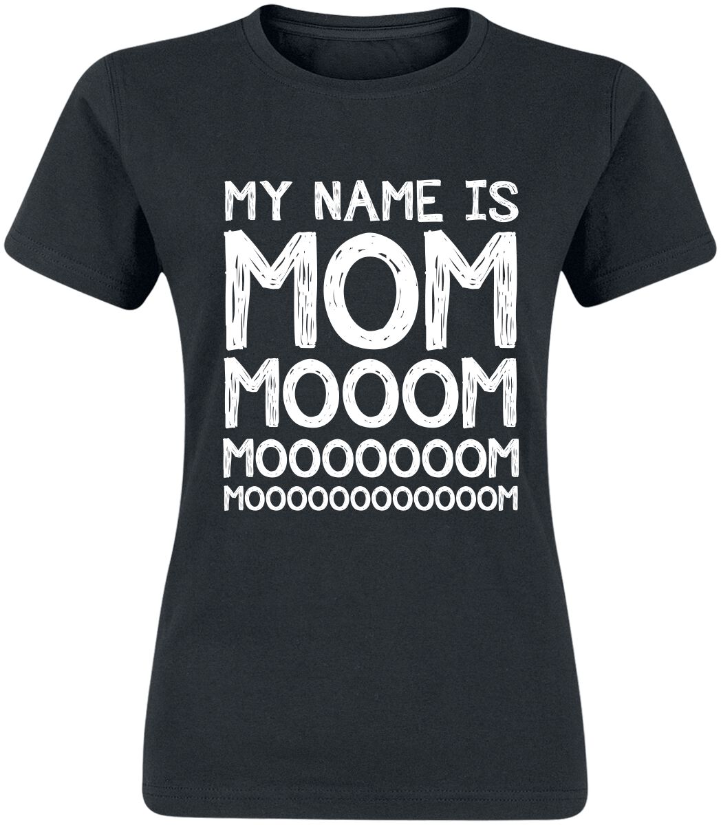 Family & Friends My Name Is Mom T-Shirt black