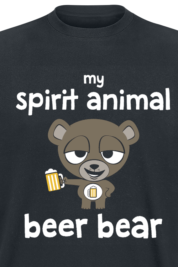 Alkohol & Party My Spirit Animal T-Shirt schwarz - 25.01% Rabatt
