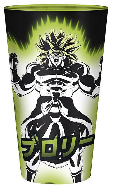 Dragonball Broly/Gogeta - Glass Drinking Glass multicolor