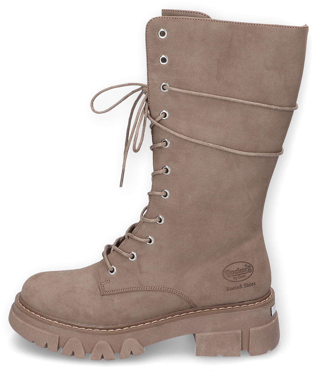 Dockers by Gerli Schnürstiefel Stiefel taupe