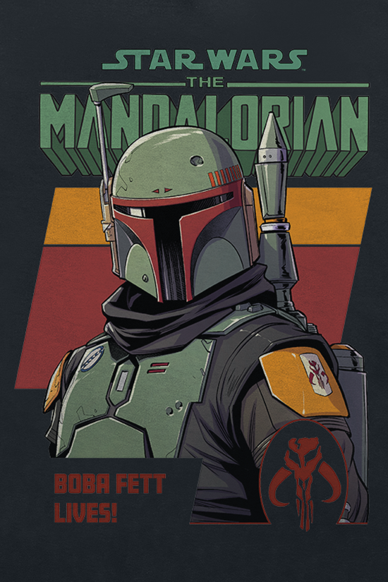 Star Wars Kids - The Mandalorian - Boba Fett Lives T-Shirt schwarz