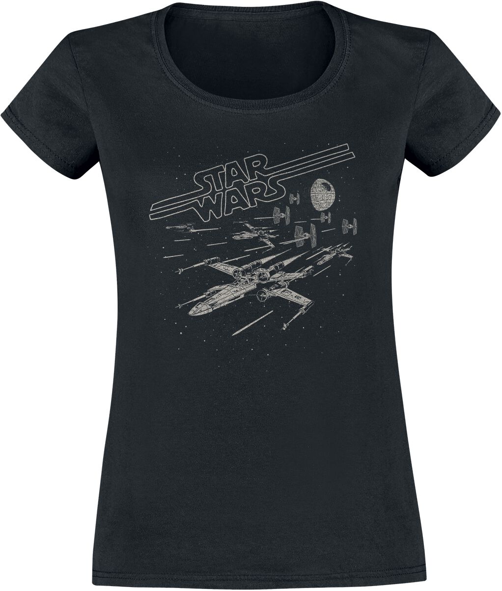 Star Wars Lazer Chase T-Shirt schwarz