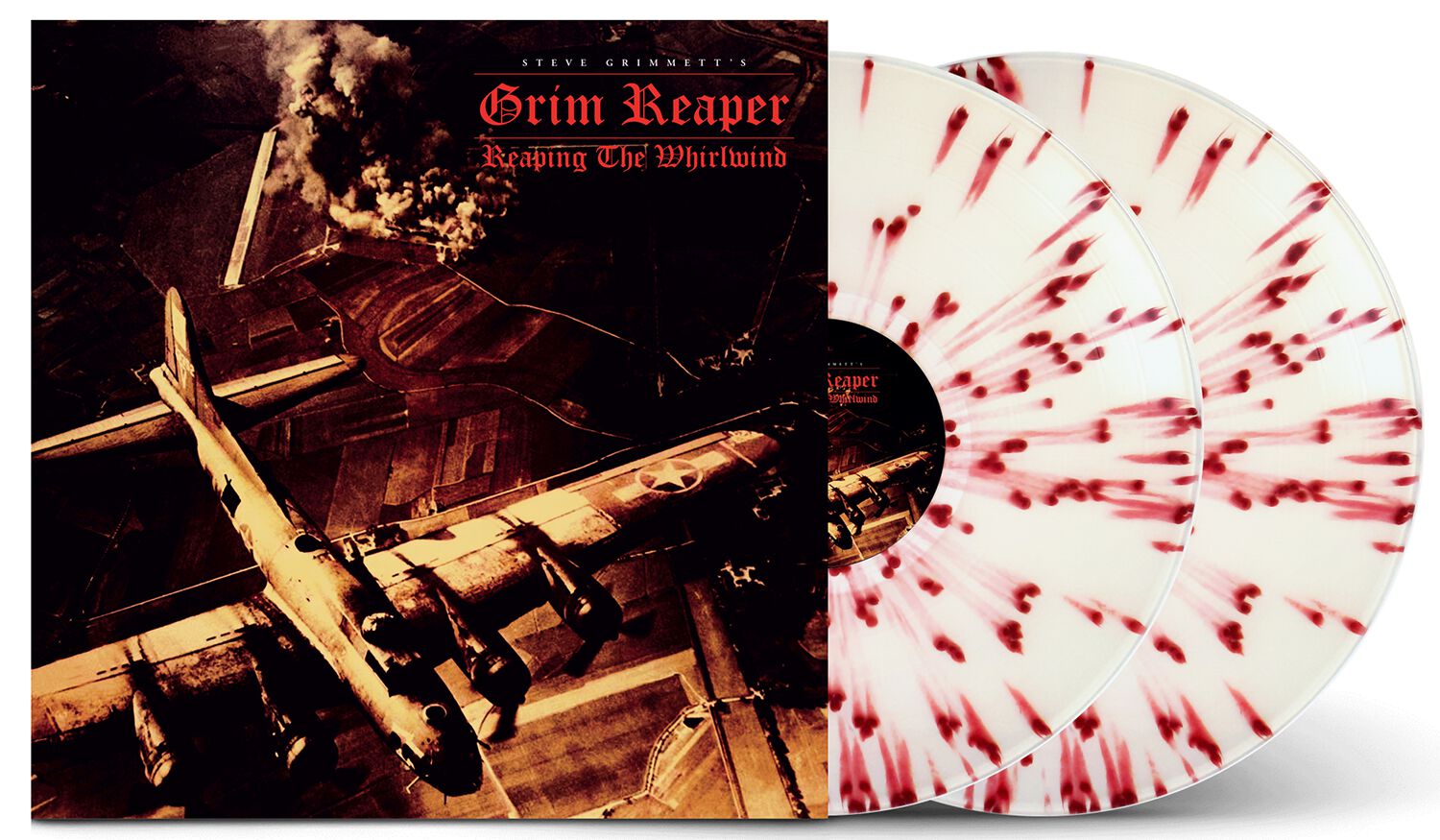 Grim Reaper Reaping the whirlwind - Live British Steel Festival 2018 LP splattered