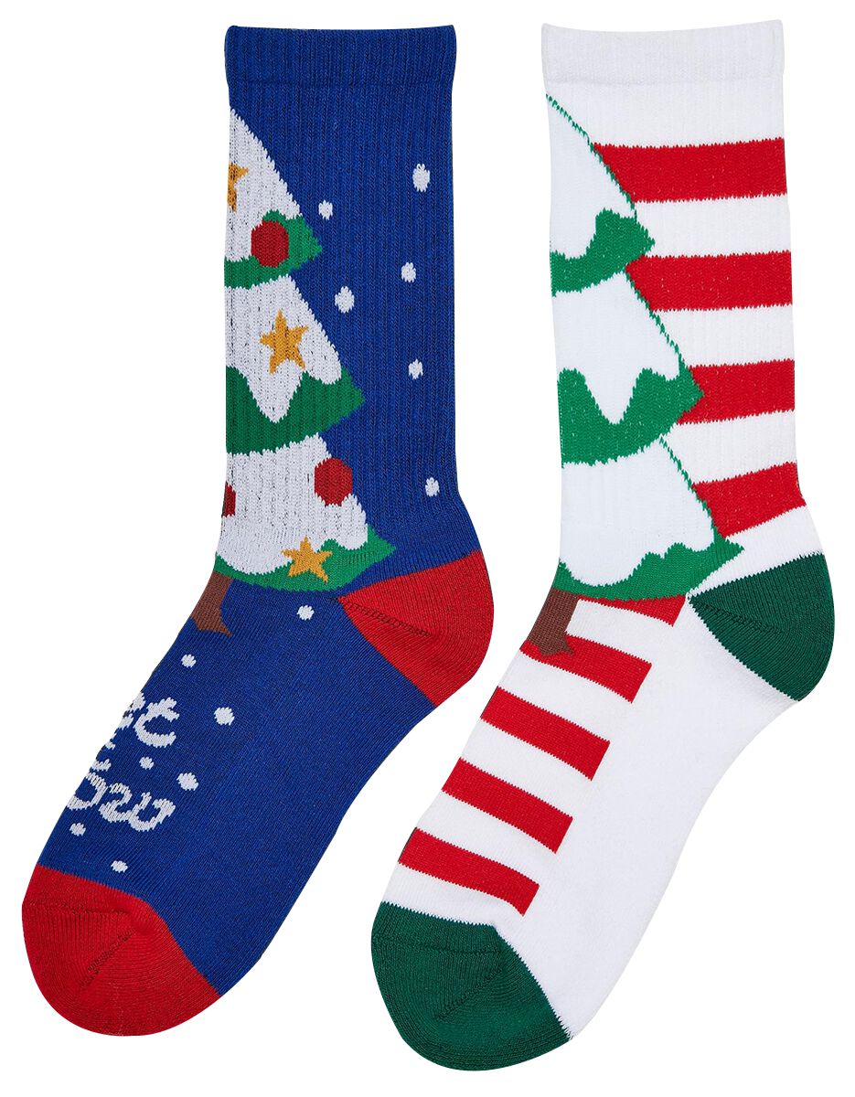 Urban Classics Two-pack of Xmas tree socks Socks multicolour