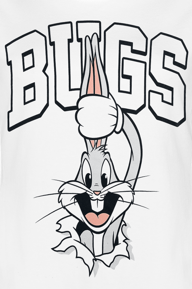 Looney Tunes Bugs Bunny T-Shirt weiß