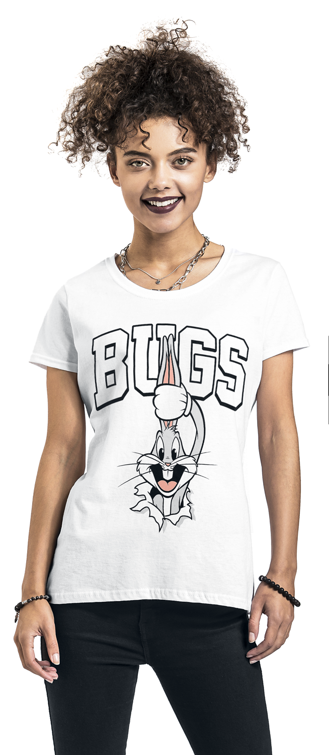 Looney Tunes Bugs Bunny T-Shirt weiß