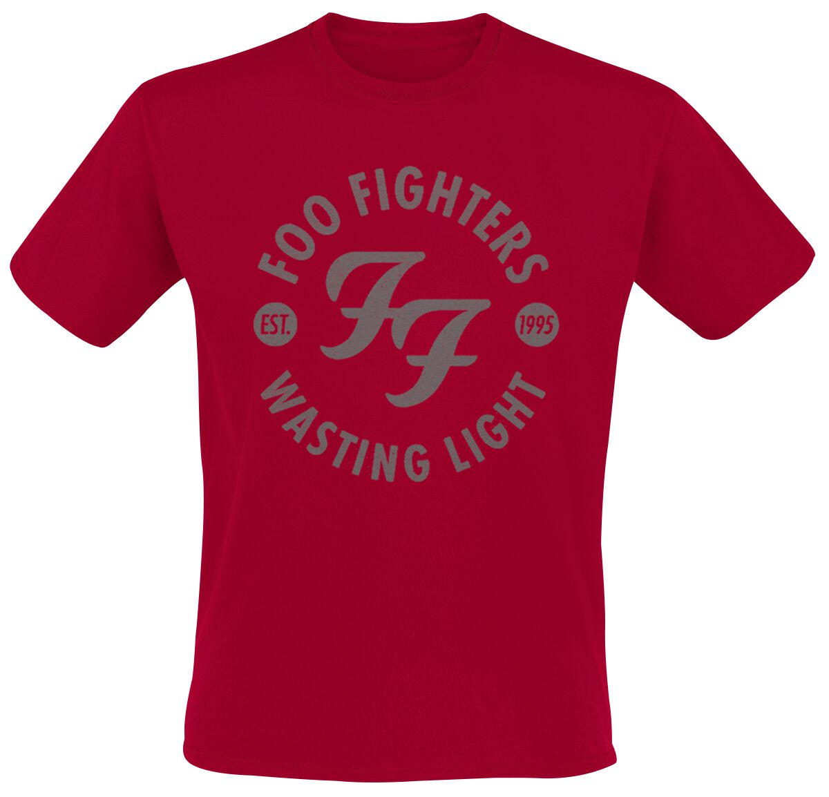 Foo Fighters T-Shirt - Wasting Light - S bis XXL - für Männer - Größe S - rot  - Lizenziertes Merchandise!