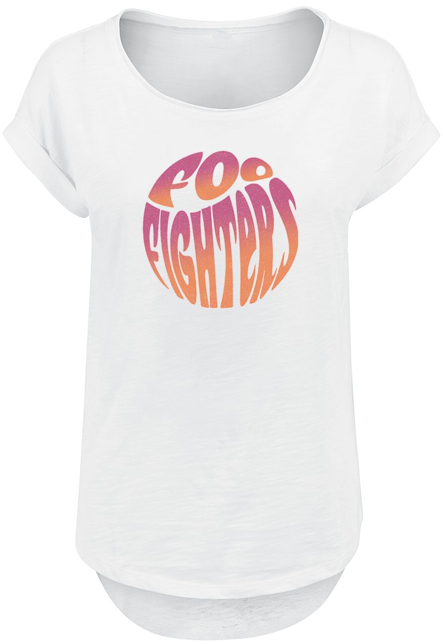 T-Shirt Manches courtes de Foo Fighters - Circle - L - pour Femme - blanc