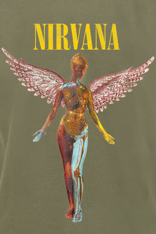 Nirvana T-Shirt - Angel - S bis 3XL - für Männer - Größe S - grün  - Lizenziertes Merchandise!