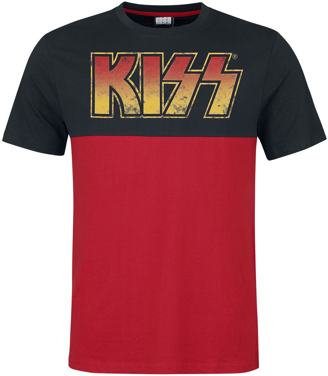 Kiss Amplified Collection - Demon Face T-Shirt black red