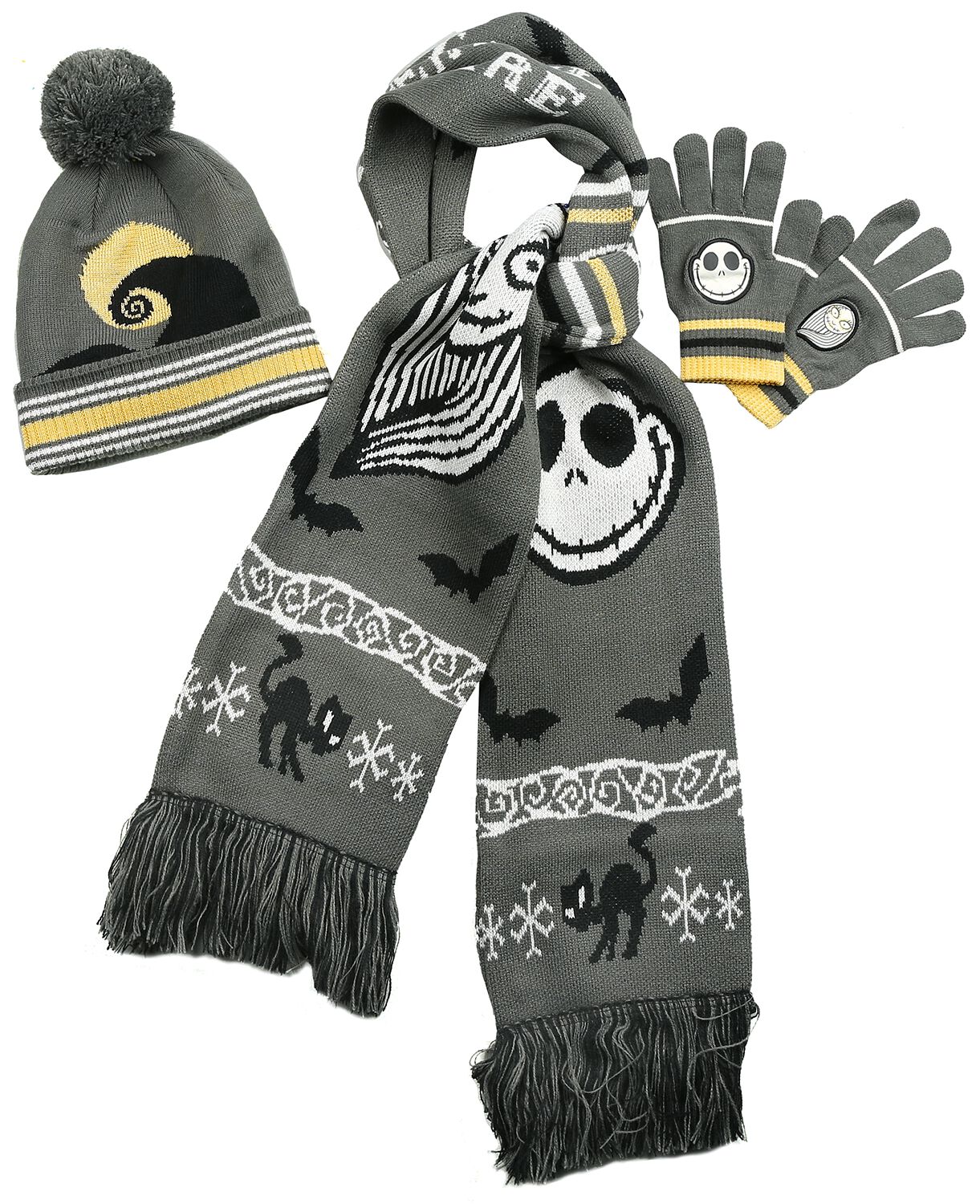 The Nightmare Before Christmas Jack & Sally Schal multicolor