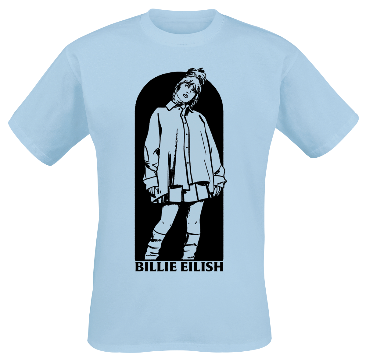 Eilish Billie - Doorway - T-Shirt - hellblau