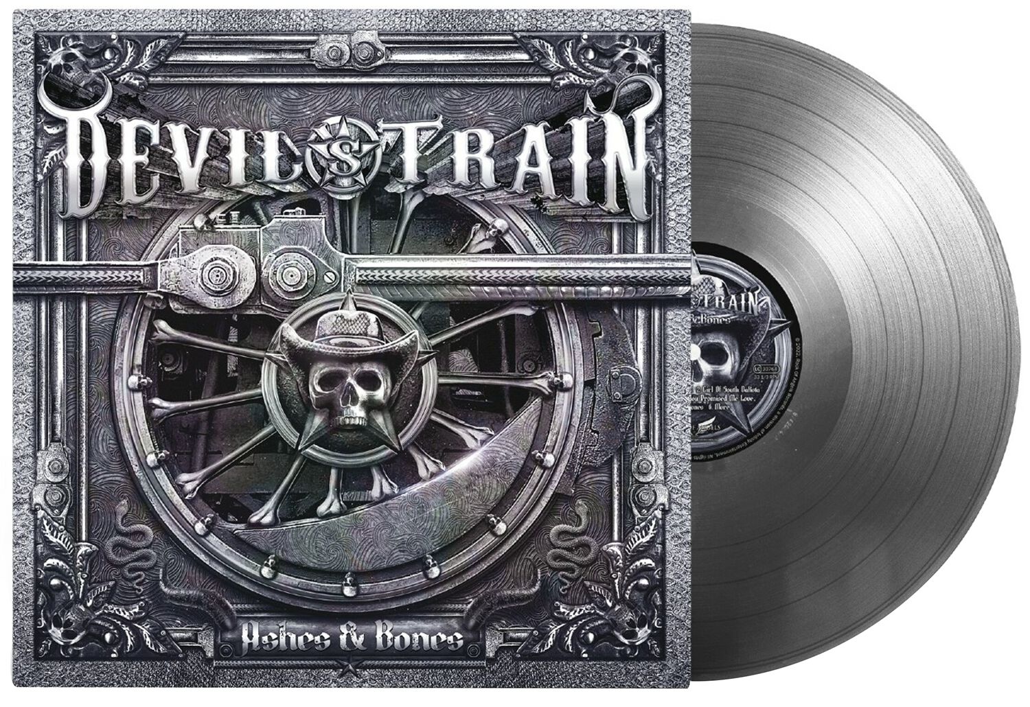 Devil's Train Ashes & Bones LP silver coloured