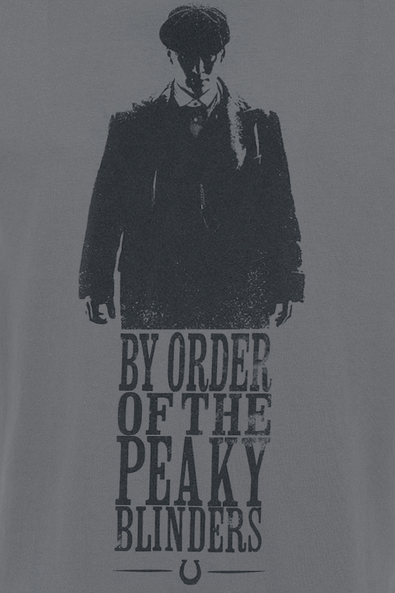 Peaky Blinders - Gangs Of Birmingham By Order Shadow T-Shirt charcoal