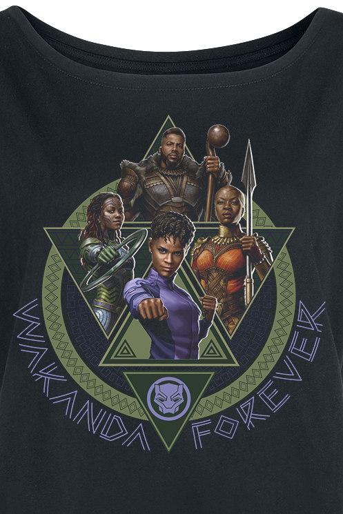Black Panther Character T-Shirt schwarz