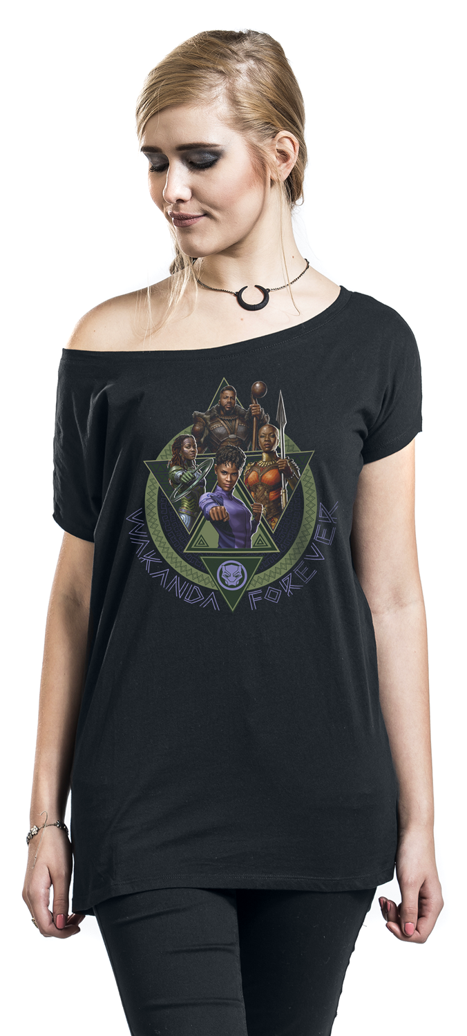 Black Panther Character T-Shirt schwarz