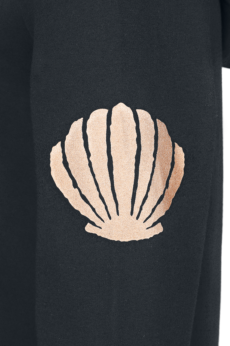 Arielle, die Meerjungfrau Gold & Glitter Mittellanges Kleid schwarz