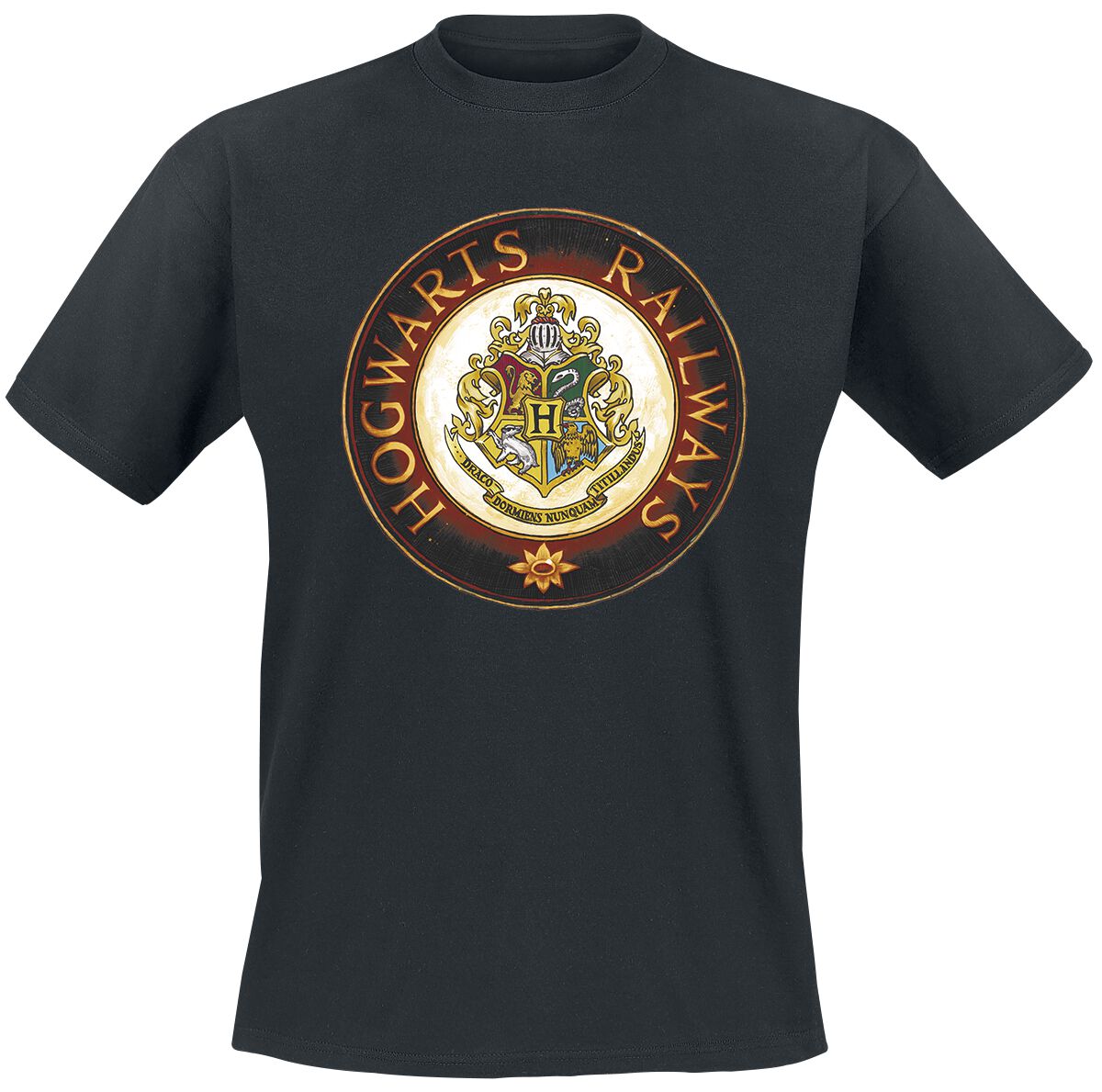 Harry Potter Railway Circle T-Shirt black