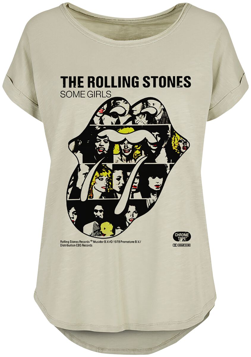 T-Shirt Manches courtes de The Rolling Stones - Some Girls Collage Tongue - XS à XXL - pour Femme - 
