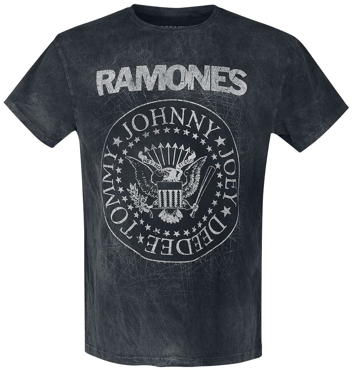 Ramones T-Shirt - Hey Ho Let`s Go - S bis L - für Männer - Größe L - schwarz  - Lizenziertes Merchandise!