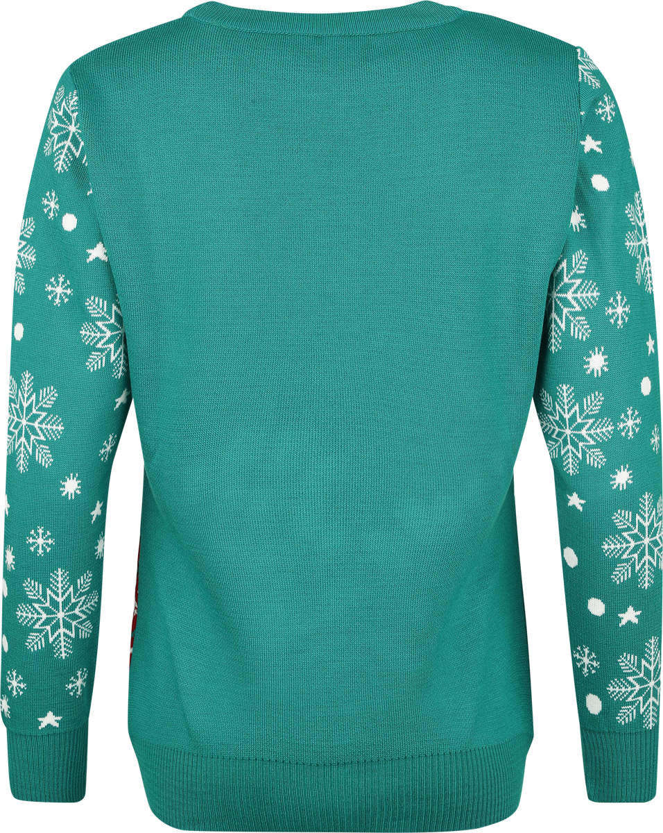 Ugly Christmas Sweater Merry Christmas Cat Weihnachtspullover multicolor