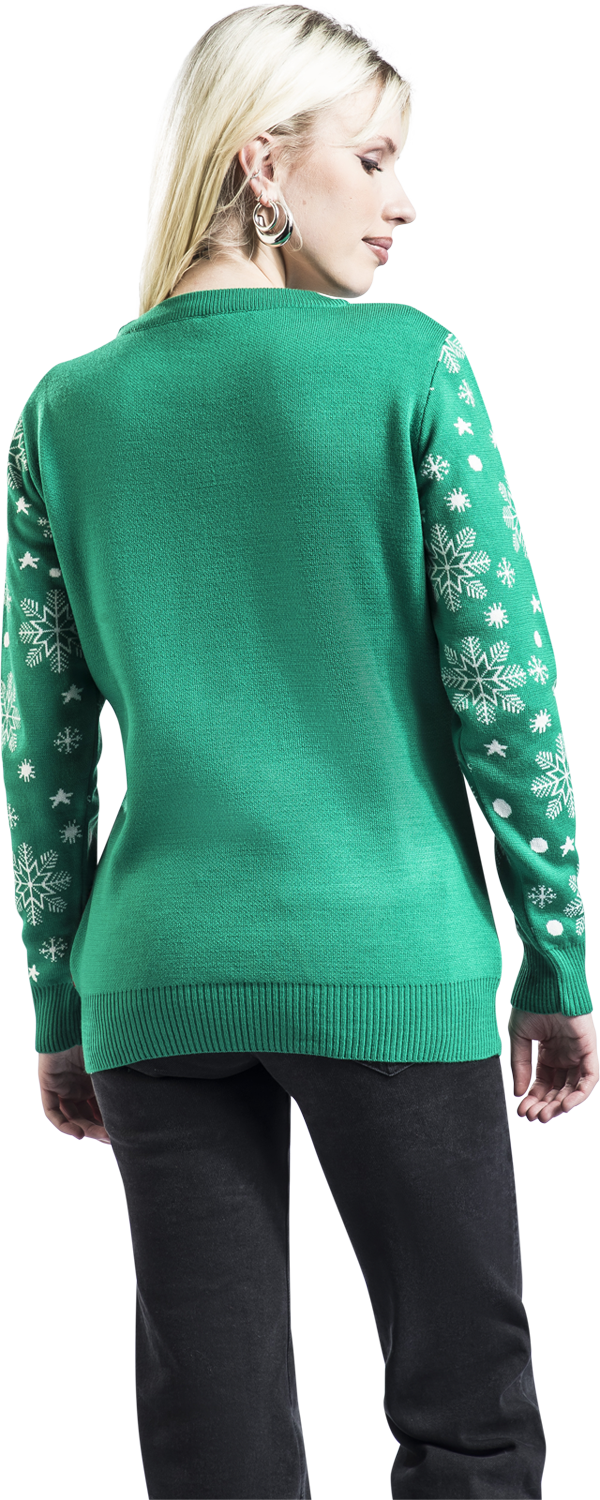 Ugly Christmas Sweater Merry Christmas Cat Weihnachtspullover multicolor