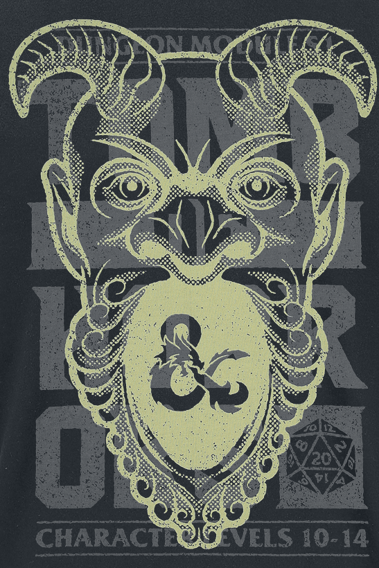 Dungeons and Dragons Character Levels 10-14 T-Shirt schwarz - 50.02% Rabatt