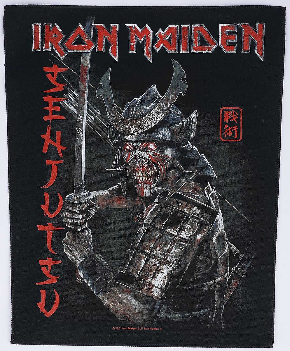 Iron Maiden - Senjutsu - Backpatch - schwarz| rot