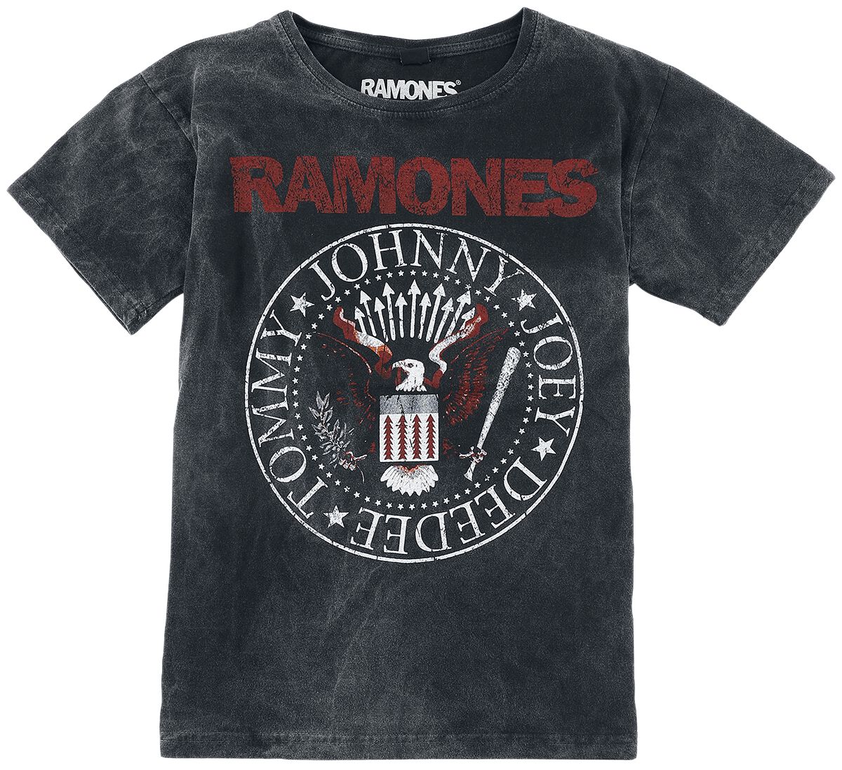 T-shirt de Ramones - Kids - Coloured Crest - 146/152 à 158/164 - pour filles & garçonse - noir