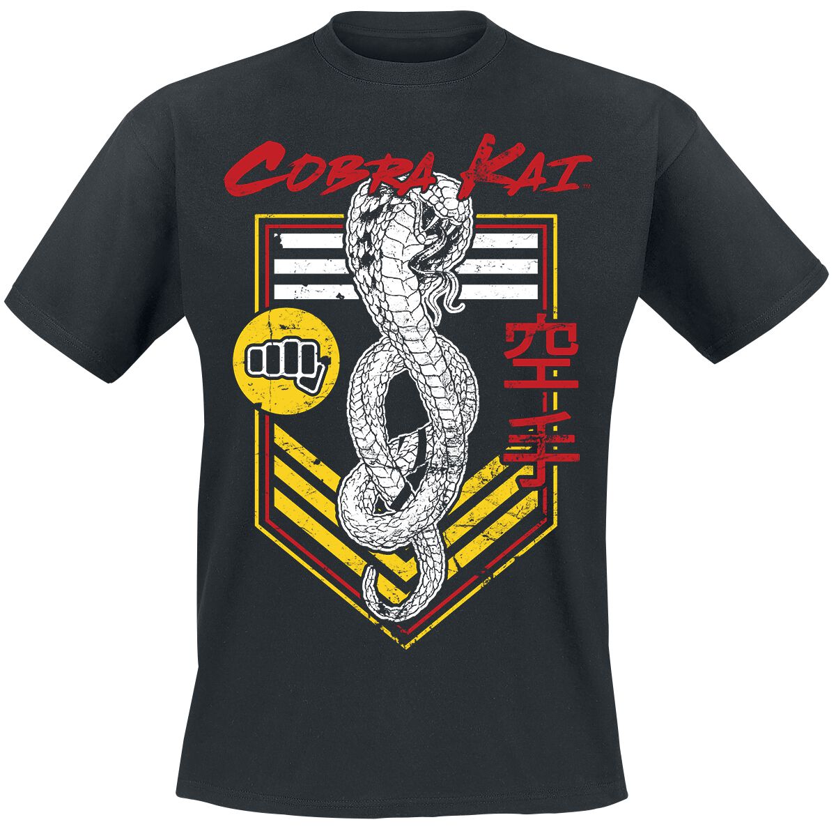 Cobra Kai Punch Patch T-Shirt black