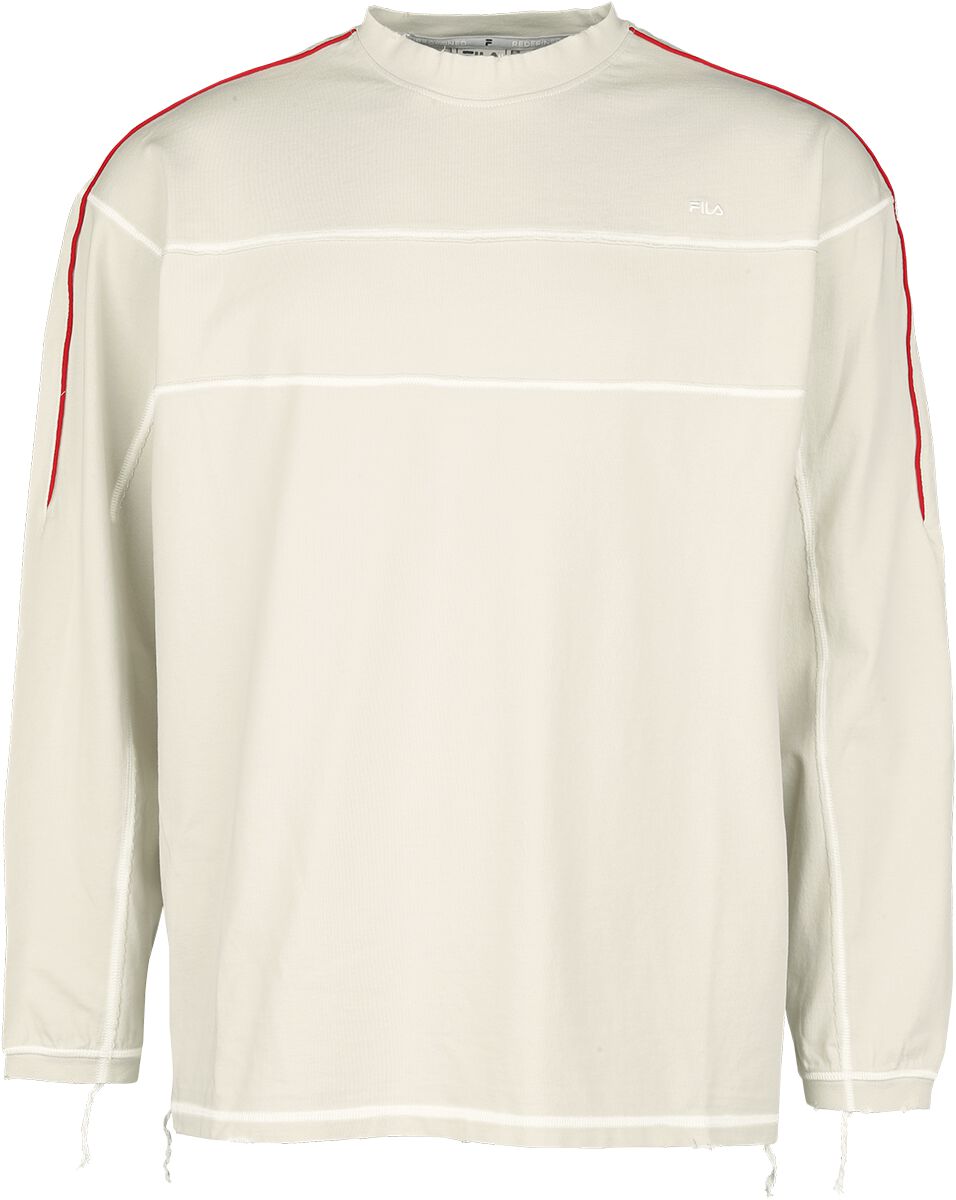 Levně Fila Tričko S12 RUINED s dlouhými rukávy Tričko s dlouhým rukávem šedobílá