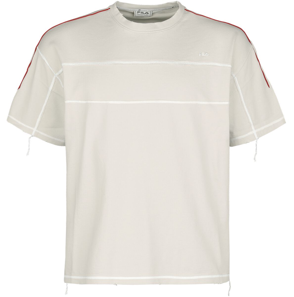 Fila S11 RUINED T-SHIRT T-Shirt altweiß in XL