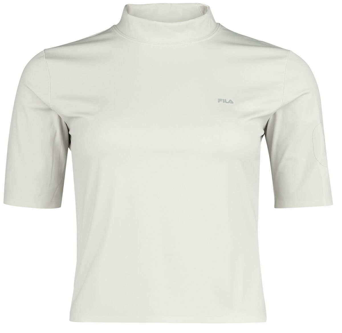 Levně Fila Cropped přiléhavé tričko S7 Tričko šedobílá