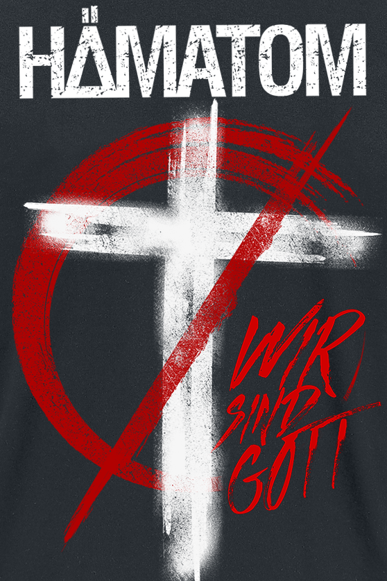 Hämatom Wir sind Gott T-Shirt schwarz