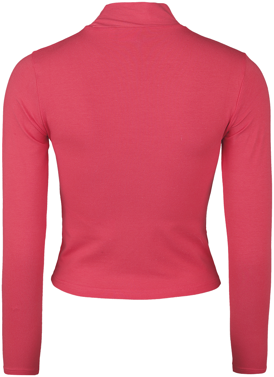 Fila TARSIA cropped turtle neck long sleeve shirt Langarmshirt pink