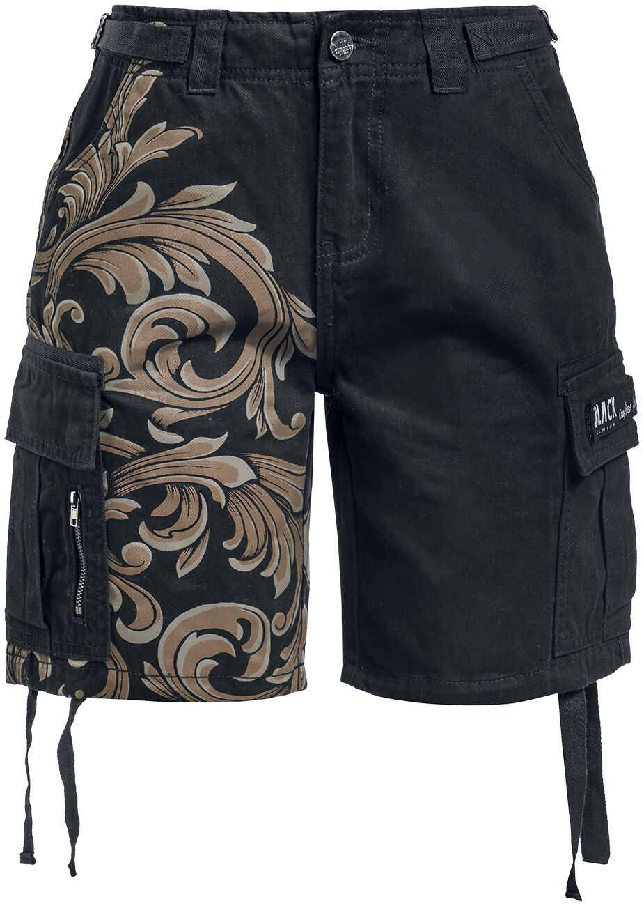 Black Premium by EMP - Shorts with ornaments - Short - schwarz - EMP Exklusiv!