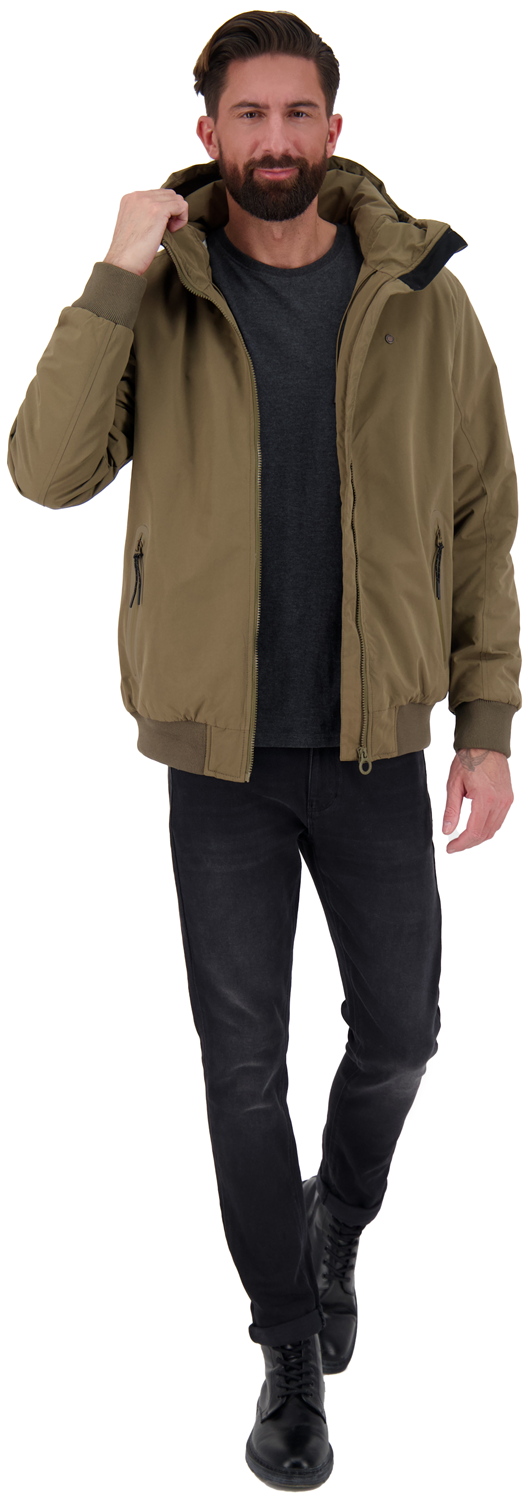 Alife and Kickin DonAK A Jacket Kapuzenjacke khaki